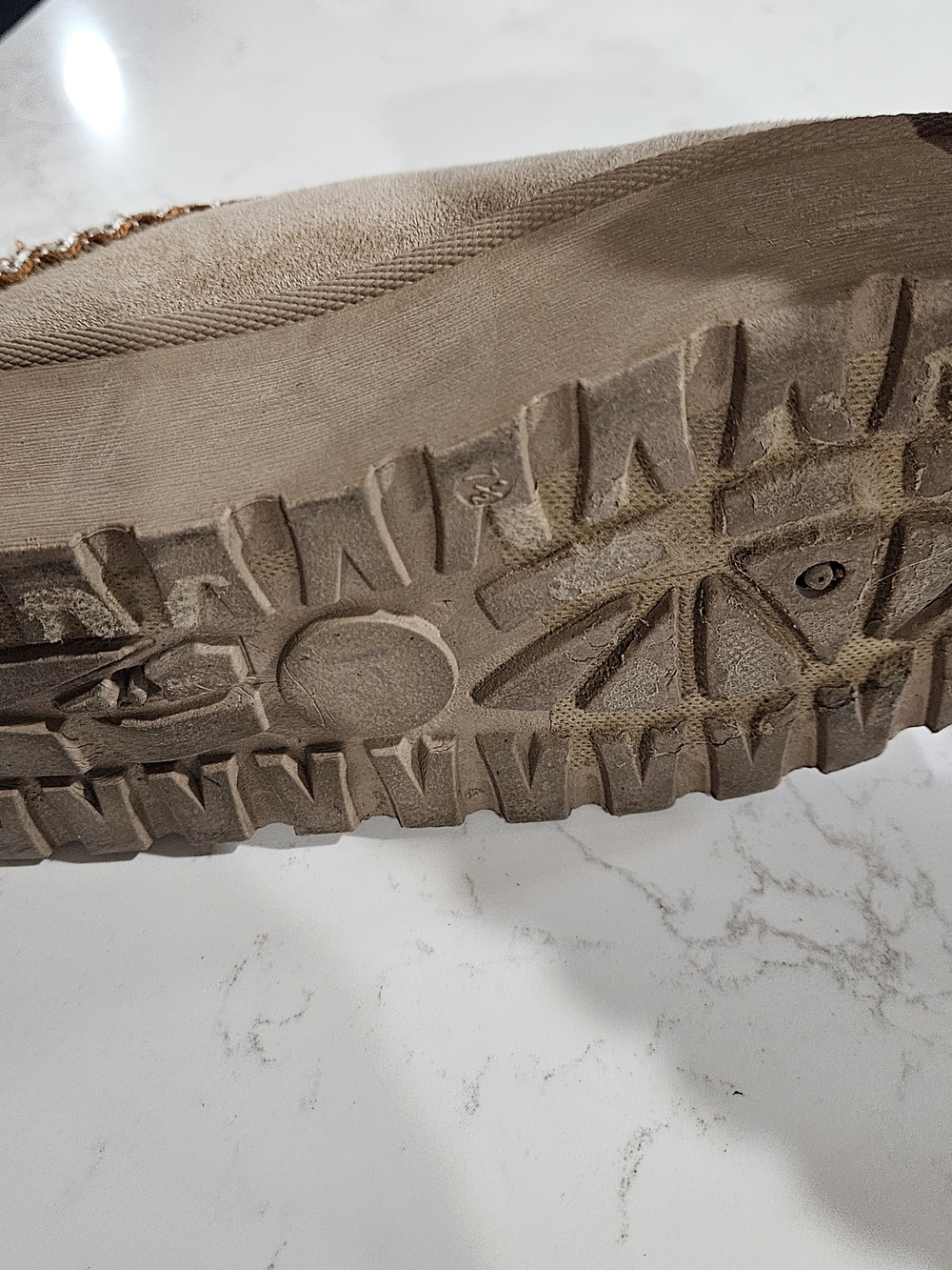 Mudd Womwn'sTaupe Platform I Slip-On Cozy Shoes Size 7.5 - Picture 5 of 5